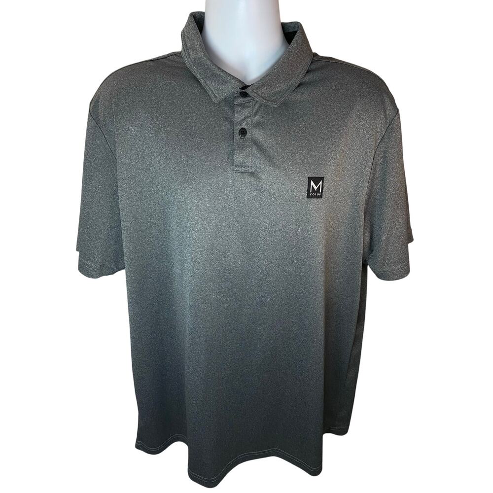 Maven Co-op Gray Golf Polo Shirt Size 2XL Performance Blend